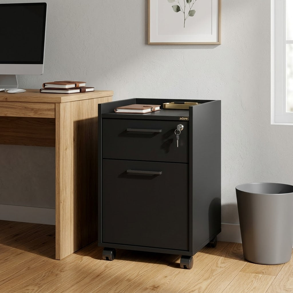Practical MDF Wood Office Storage Unit for Desk Organization – WAF-259