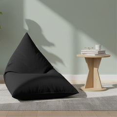 Triangle chair with comfortable and modern Sabia fabric in black ELH-076