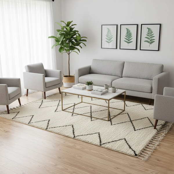 سجاد هاند ميد صوف فاخر متعدد المقاسات – موديل HAZ-020 من أوسكار فرنتشر