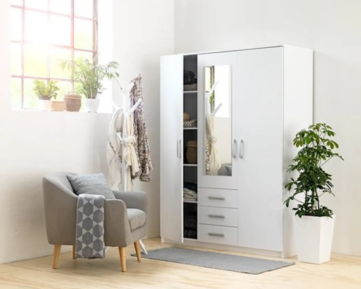 دولاب خشب MDF بطبقة ميلامين 150×50×200 سم –