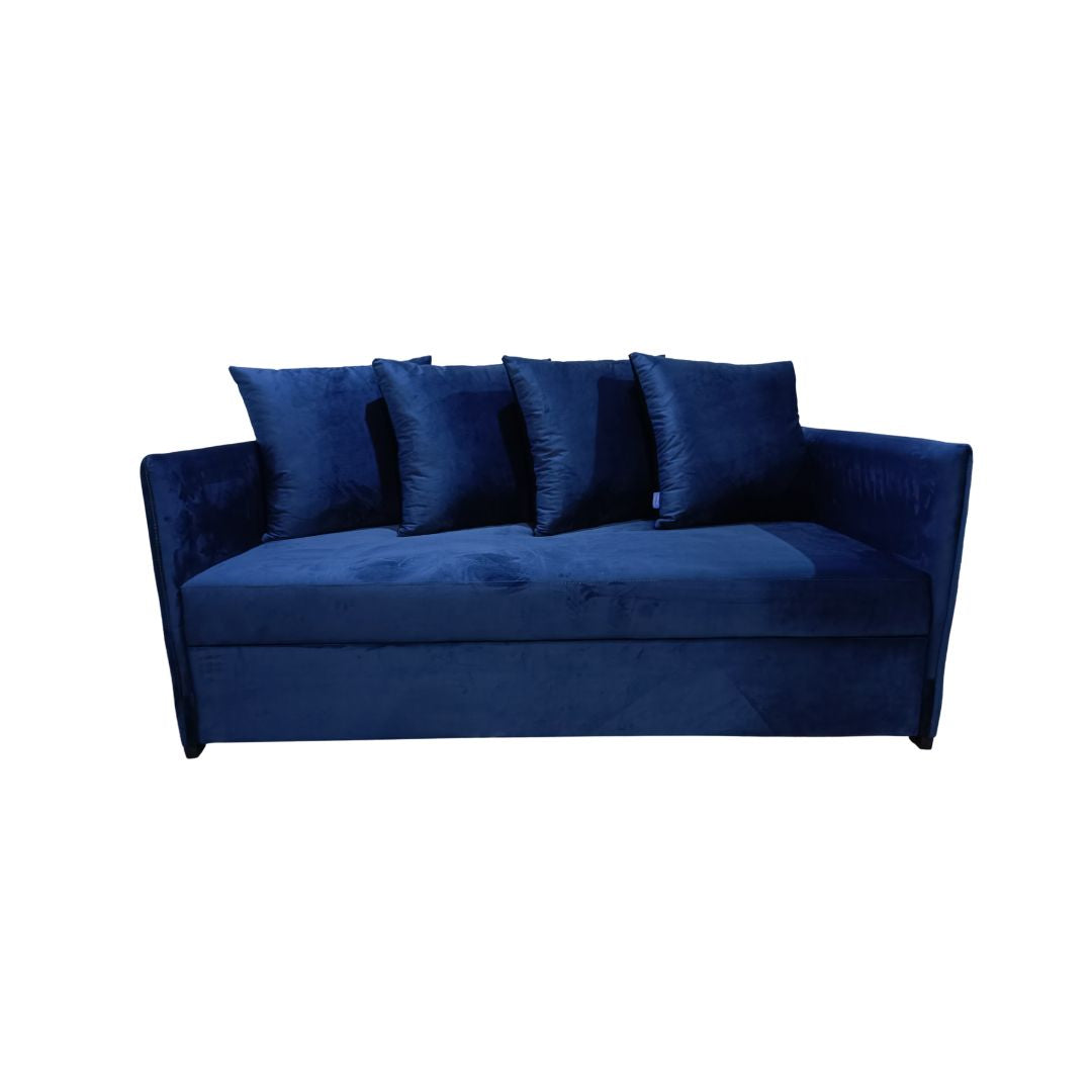 3 seater sofa with fixed back - red beech wood - HST-014