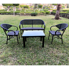Nature Set Black Iron Electrostatic Paint Sofa Set - OS-457
