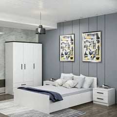 Complete bedroom set Spanish MDF wood - MAD-008