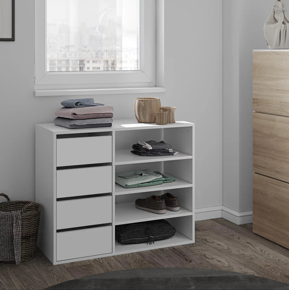 Modern MDF Wood Shoe Rack for Shoe Organization – WAF-189