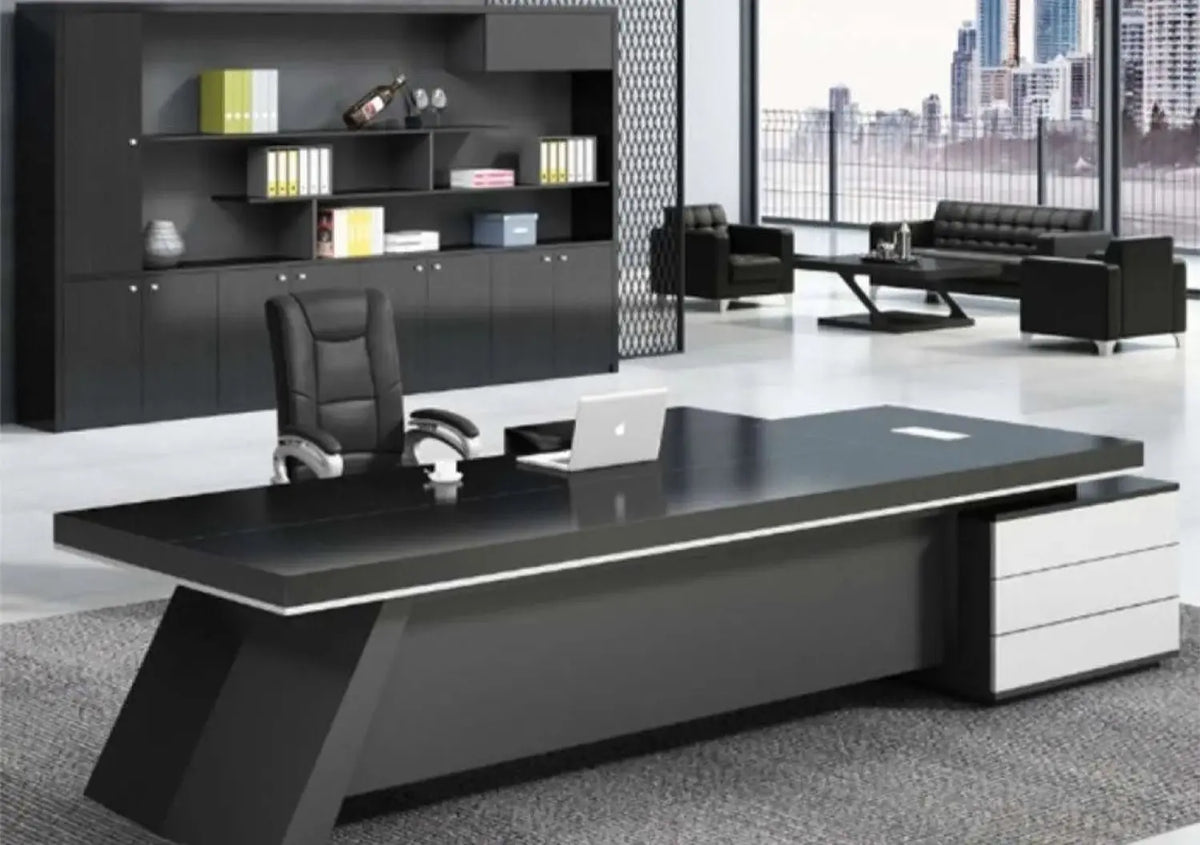 High-quality Spanish MDF wooden executive desk – a durable, modern design for professional offices – CEM-140