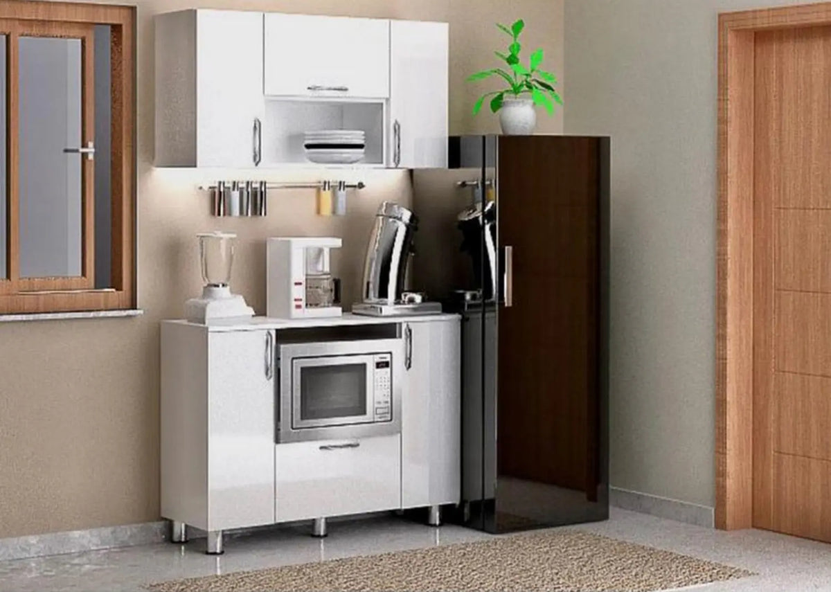 Complete kitchen with wood countertops with MDF layer - KYN-153