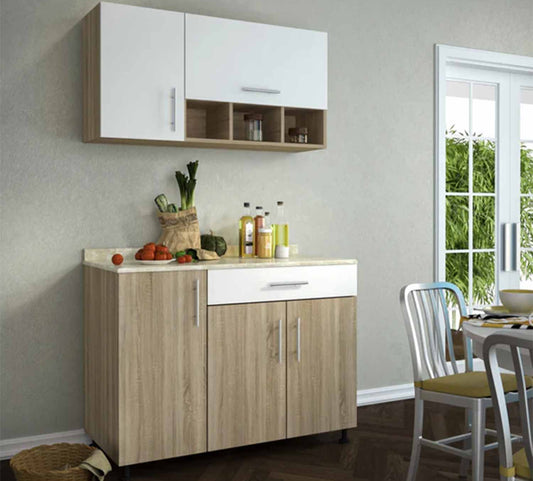Two piece kitchen made of high quality MDF wood - O-SRH-133