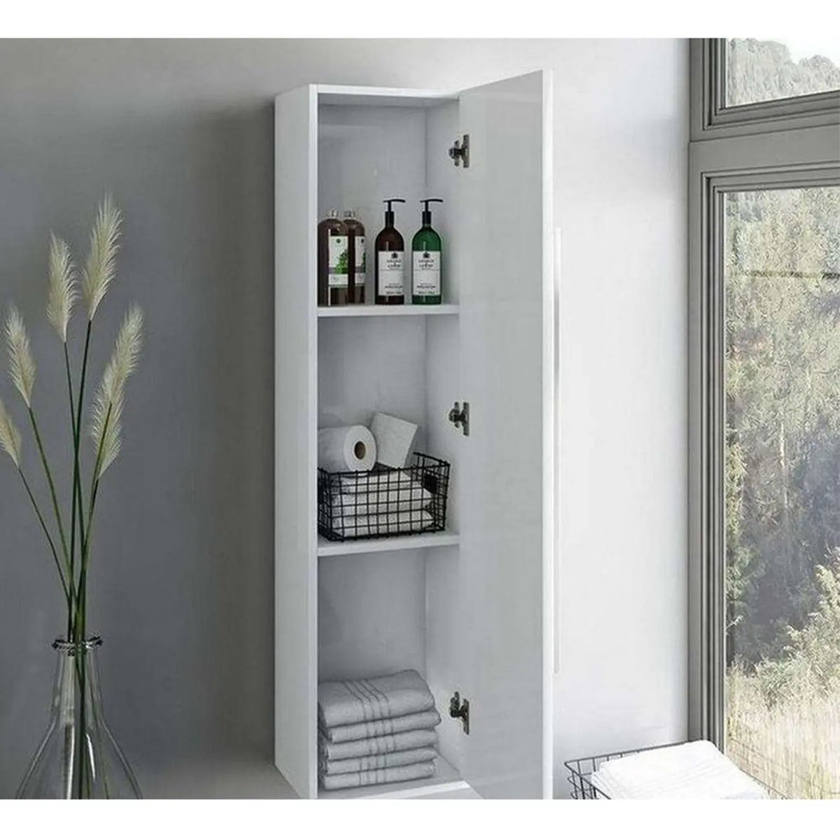 High Quality MDF Wood Bathroom Storage Unit - OSM-471
