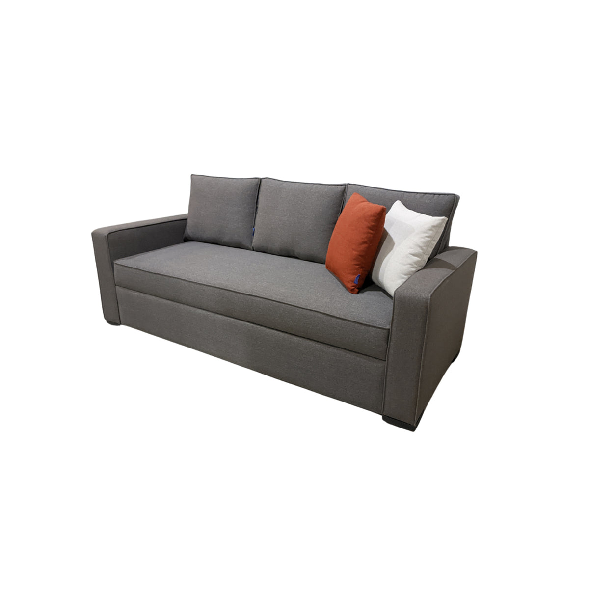 3-seat sofa with fixed back - red beech wood - HST-011