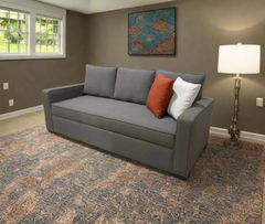 3-seat sofa with fixed back - red beech wood - HST-011