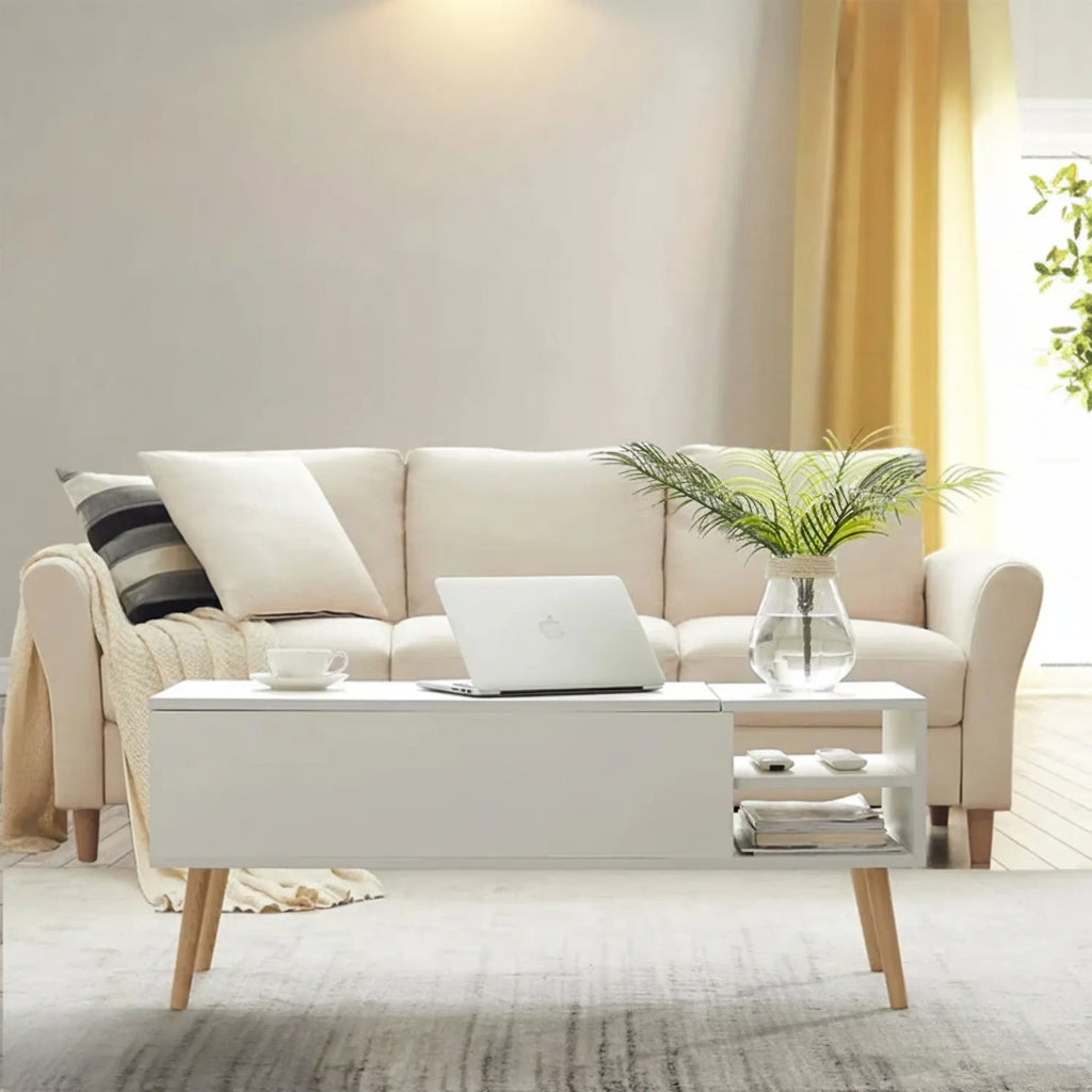 Treated Spanish MDF wood coffee table - OFS-015