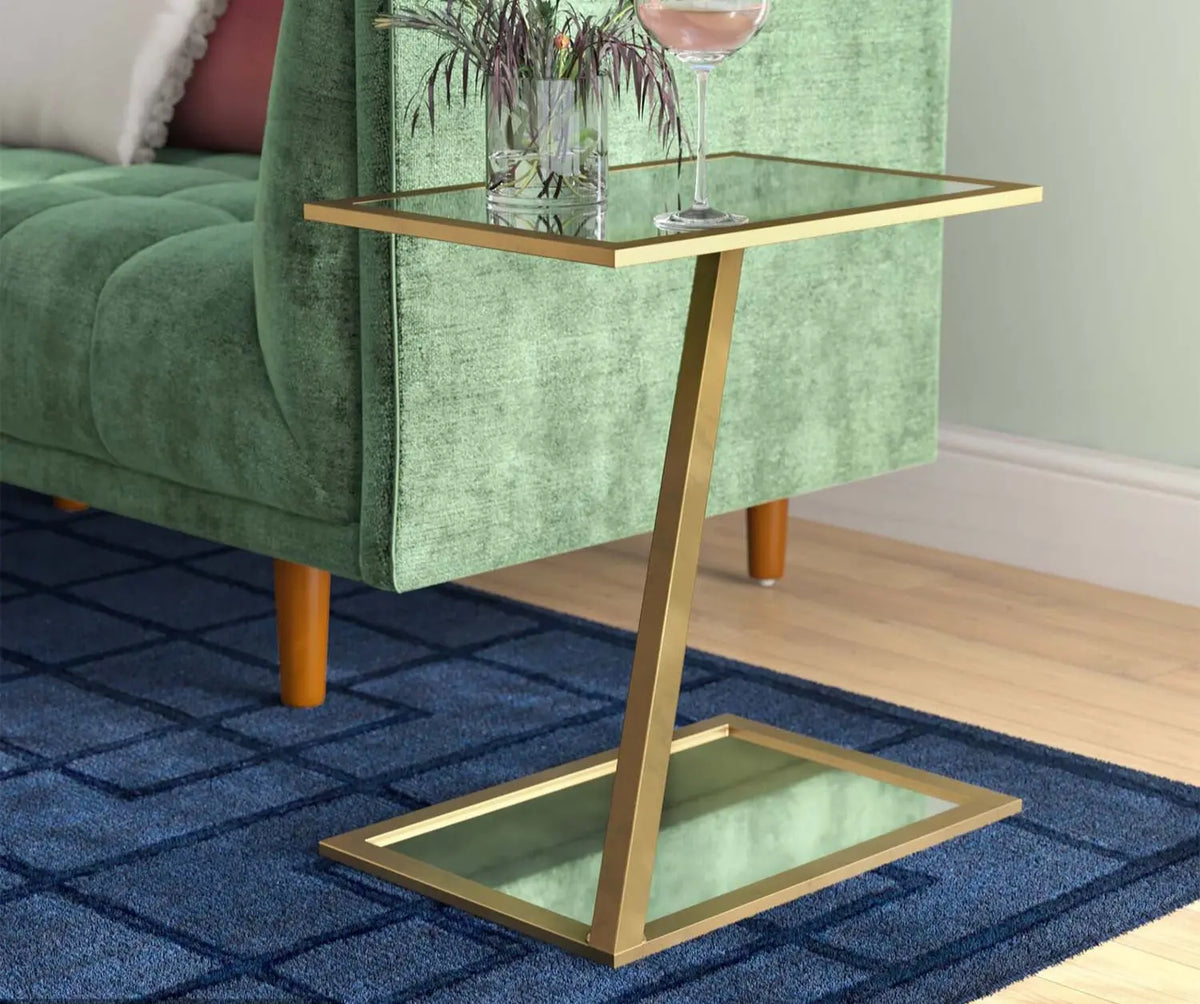 Adriana side table 50 * 40 glass