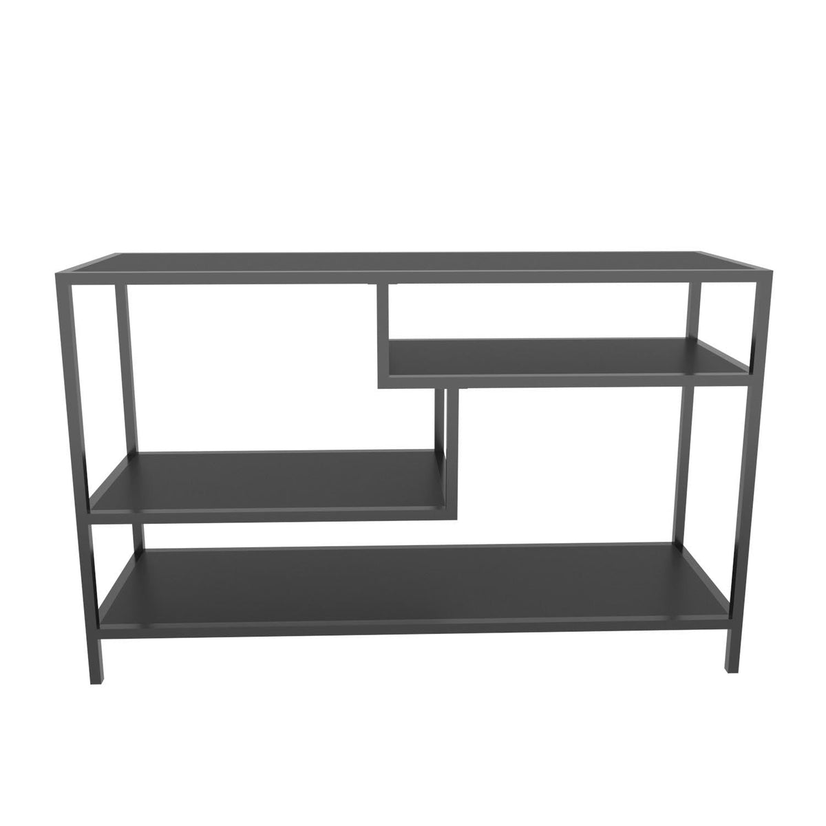 Iron and melamine wood TV table - MTC-087