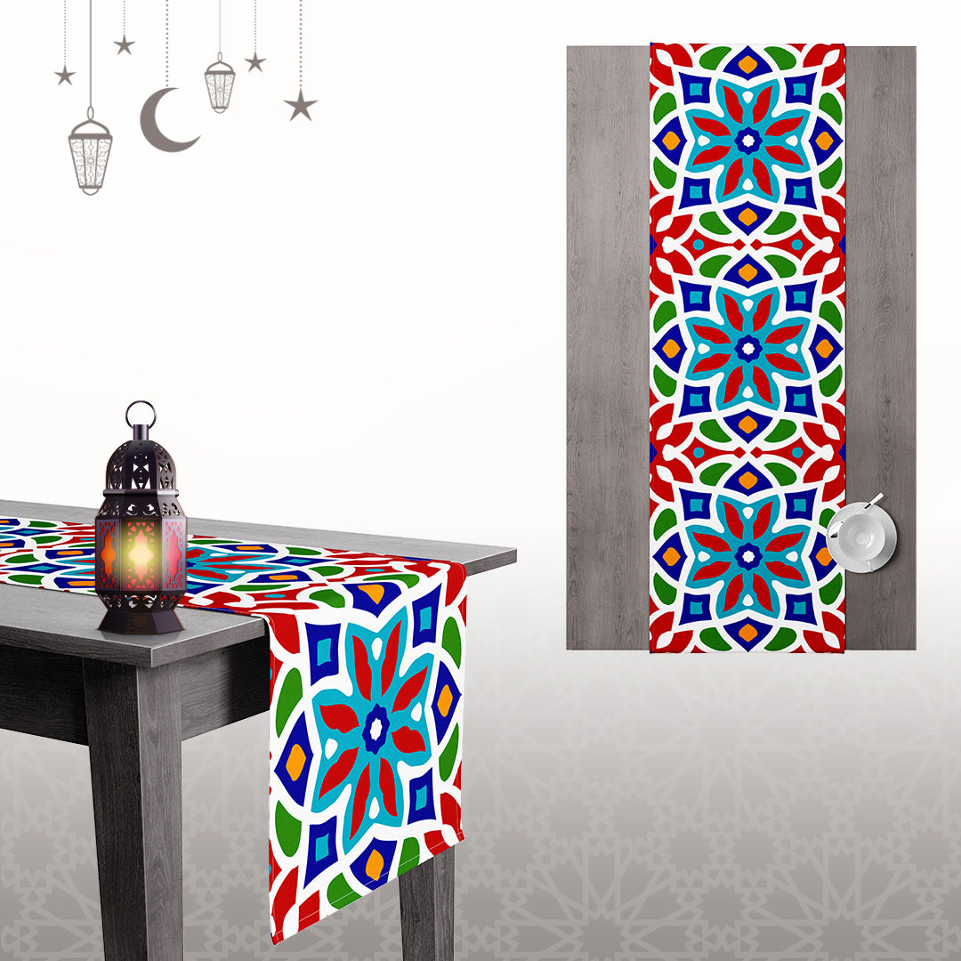Ramadan Dining Tablecloth Velvet Sabia Imported in Two Sizes – A Touch of Luxury for the Ramadan Table | OS-RAM-113