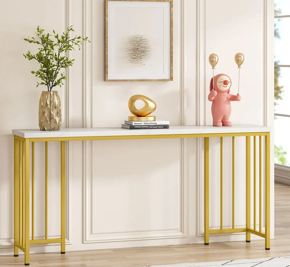 Electrostatic painted metal console - MTC-112