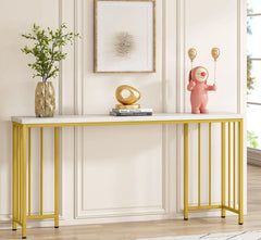 كونسول معدني مع خشب MDF – تصميم عصري وأنيق