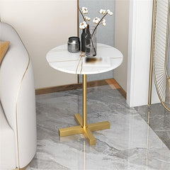 Steel Coated Coffee Table – Luxury Carrara Marble Top – Elegant Modern Design – Model ZSL-018