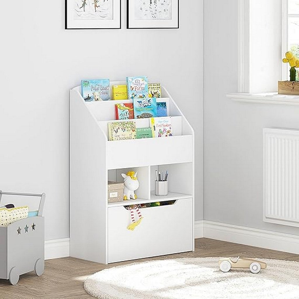 مكتبة أطفال خشب MDF 60×30×90 سم – عملية وأنيقة