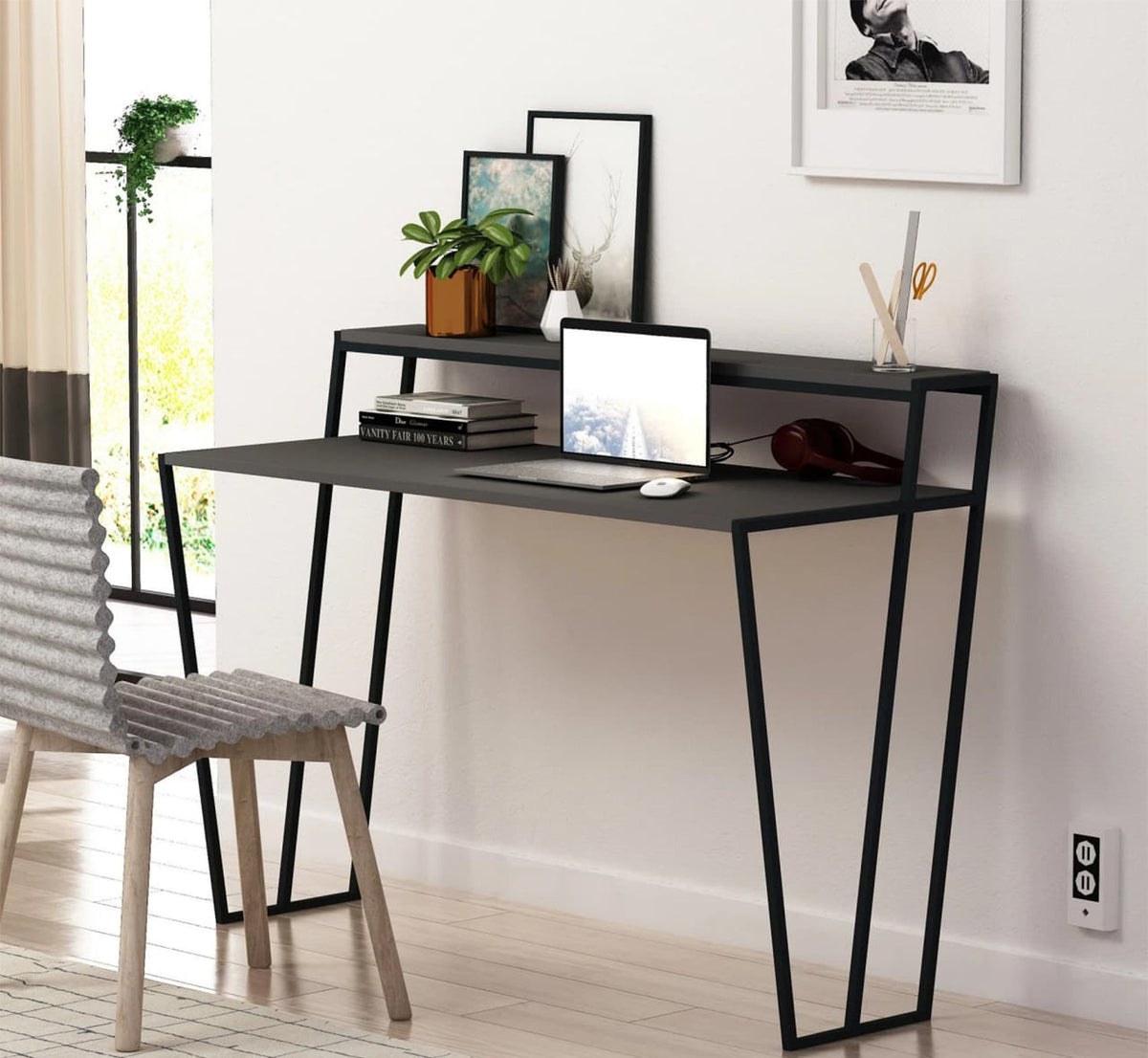 MDF and steel office - OUBE-095