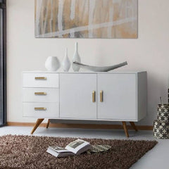 بوفيه خشب MDF مودرن - 140 × 40 × 100 سم