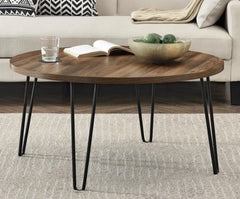 Amy coffee table 100 * 100 wood and steel