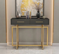 Steel coated console – high-quality MDF wood surface – luxurious modern design – model ZSL-004