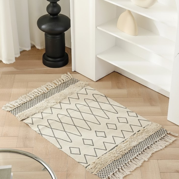 سجادة صوف يدوية الصنع متعددة الألوان – موديل KHM-002 من أوسكار فرنتشر