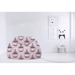 Children's plush bean bag with linen -PRV-064