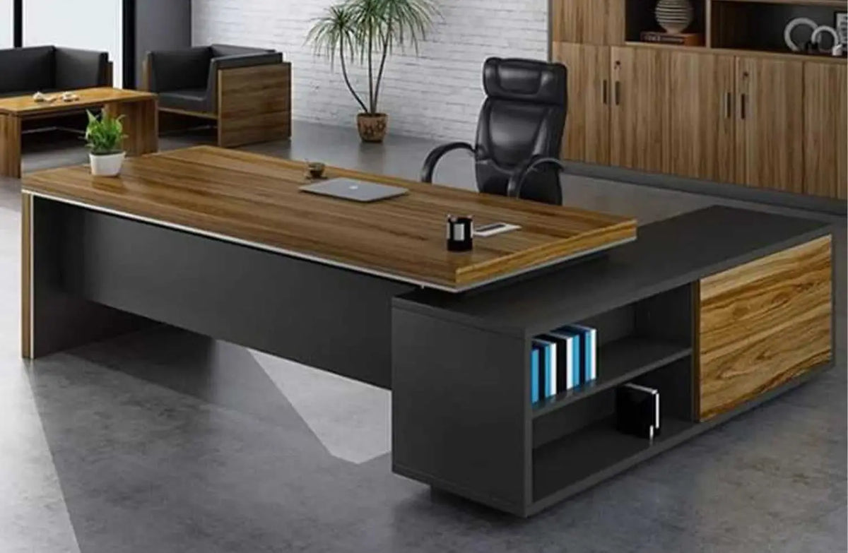 High-quality MDF wooden executive desk with a luxurious design – Model HFS-094