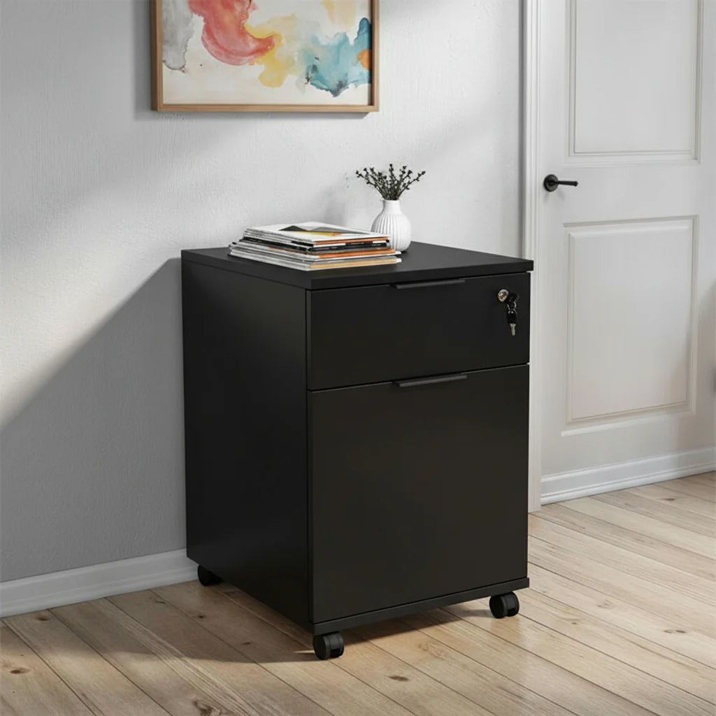 Practical MDF Wood Office Storage Unit for Desk Organization – WAF-257