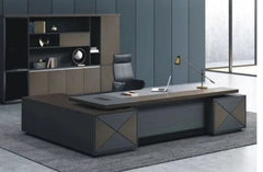 High-quality Spanish MDF wood manager’s desk – a durable, modern design suitable for professional offices – CEM-150
