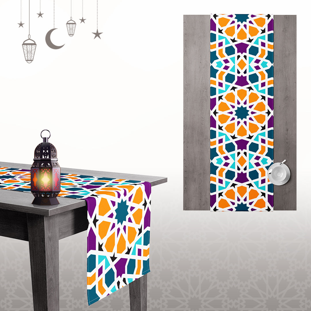 Ramadan Dining Tablecloth Velvet Sabia Imported in Two Sizes – A Touch of Luxury for the Ramadan Table | OS-RAM-100