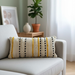 كوشن صوف هاند ميد مقاس 45×45 سم من أوسكار فرنتشر – تصميم مميز HAZ-100