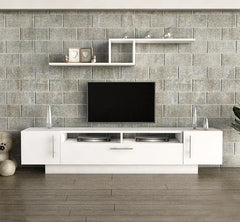 ترابيزة تليفزيون مع وحدات اضافية خشب MDF عالي الجودة - HFS-006