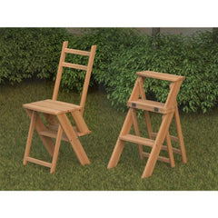 Red Beech Wood Ladder Chair - OBG-013