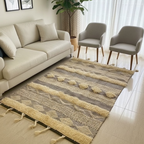 سجاد هاند ميد صوف فاخر متعدد المقاسات – موديل HAZ-019 من أوسكار فرنتشر