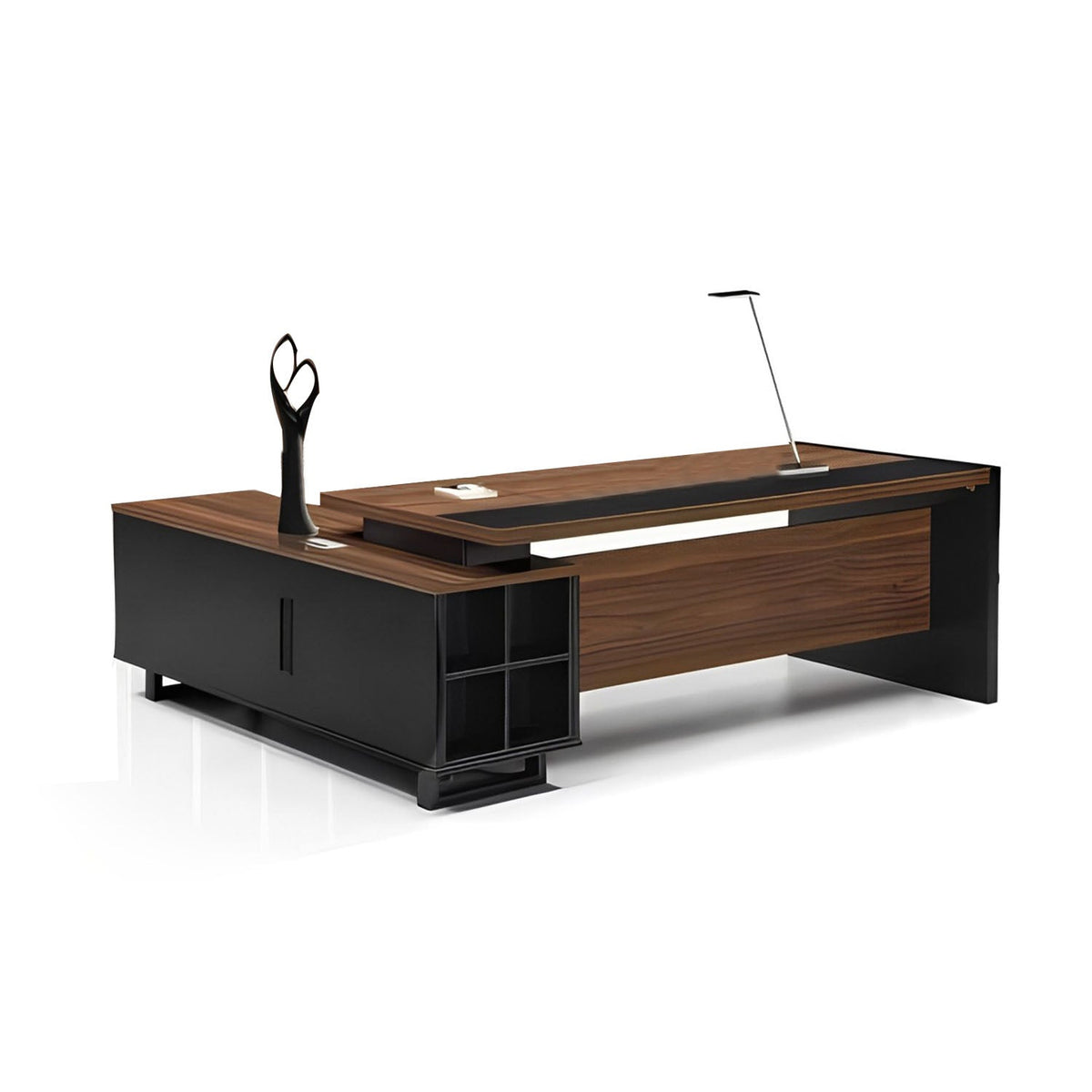High-quality Spanish MDF wood manager’s desk – a durable modern design suitable for professional offices – CEM-127
