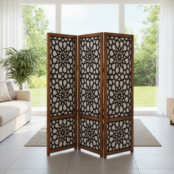 Islamic Perfume Triple Beech Wood Laser Engraved Size 180×180 cm - RDB-001