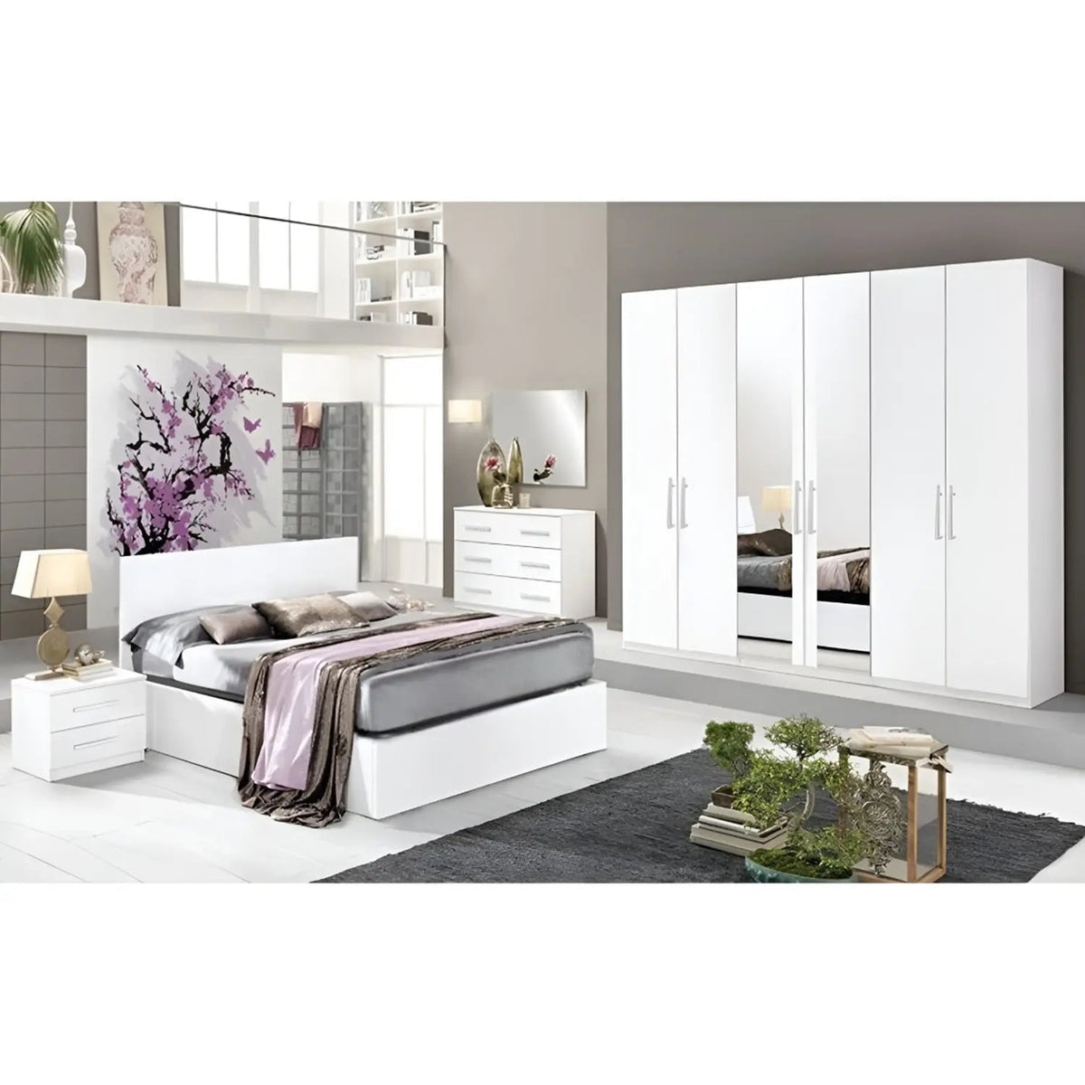 Master bedroom made of Spanish MDF wood - MAD-002