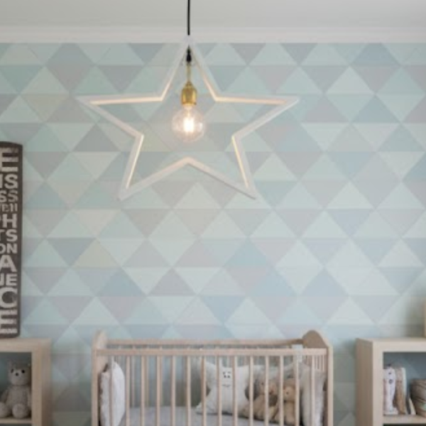 دلاية سقف نجمة خشب طبيعي طلاء دوكو أبيض – موديل SKN-004 من أوسكار فرنتشر