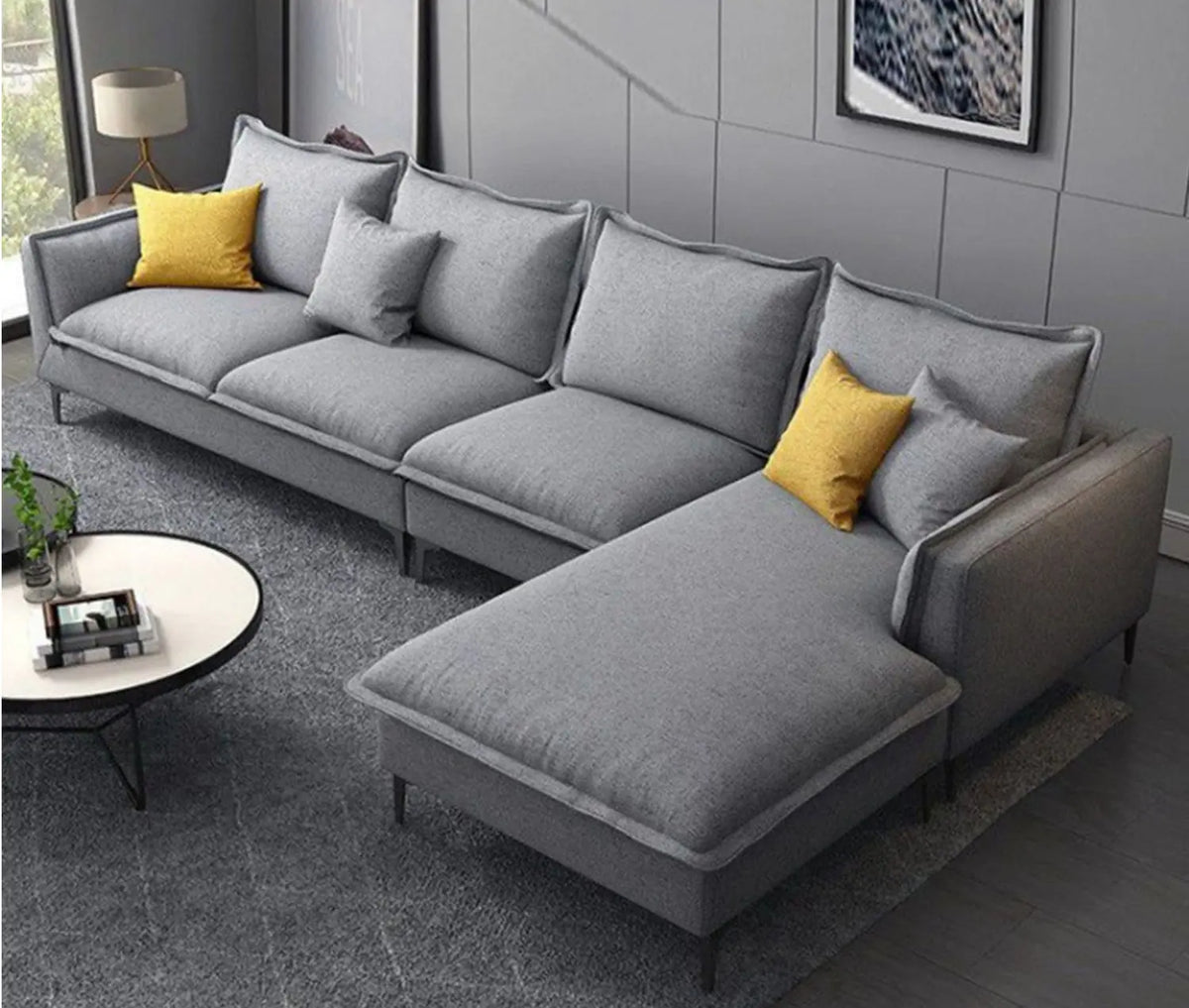 Beech wood corner with linen or velvet fabric - KYN-019