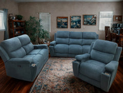 Luxury Recliner Set in Linen, Velvet, or Suede Leather – BIM-044