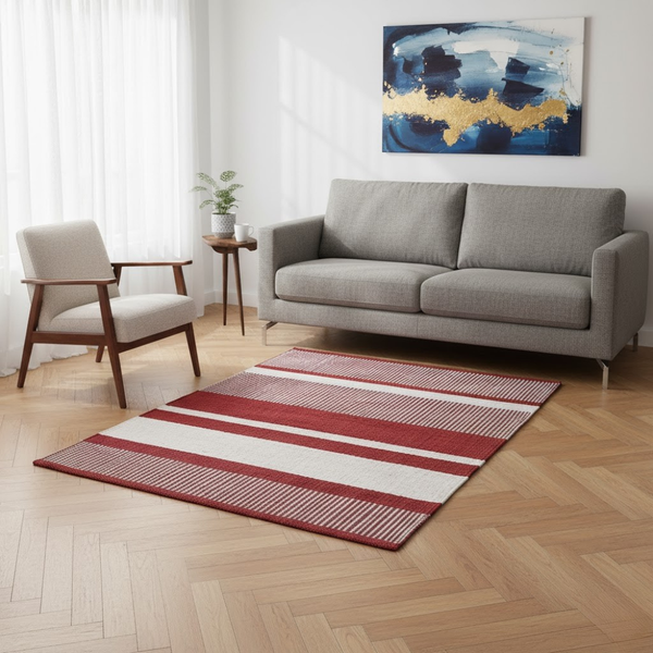 سجادة صوف يدوية الصنع متعددة الألوان – موديل KHM-015 من أوسكار فرنتشر