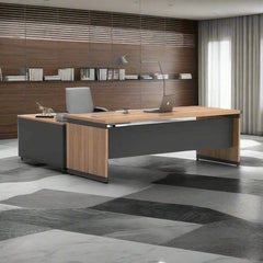 High-Quality MDF Wooden Manager’s Desk with a Luxurious Design – Model HFS-088