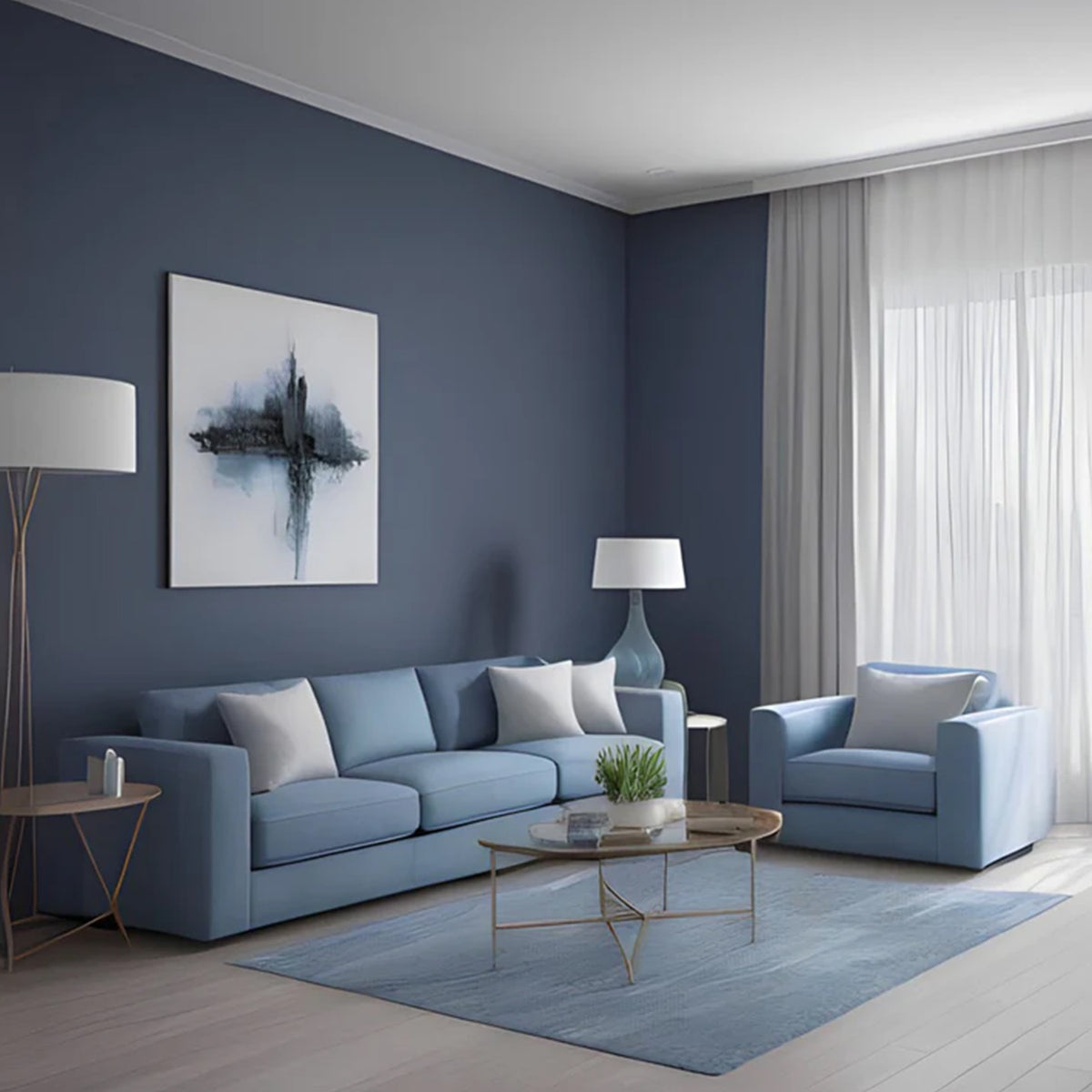 Beech wood sofa set - velor fabric - ENT-038