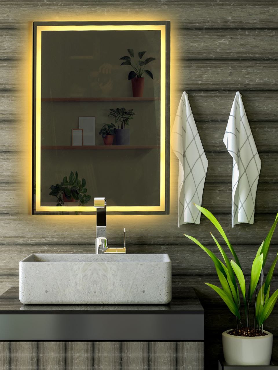 Modern wall mirrors with chamfered edge – 4 mm mirrors from Dr. Grish – Model EGC-002