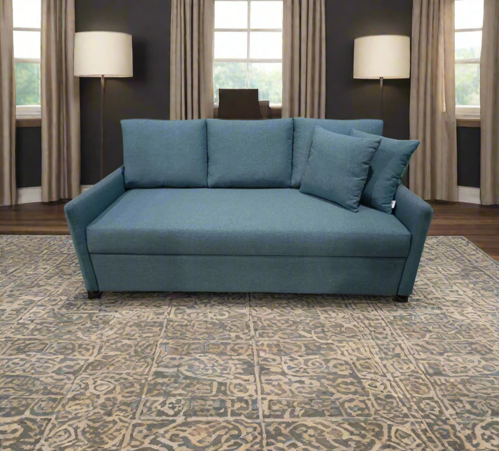3 seat sofa with fixed back - red beech wood - HST-012