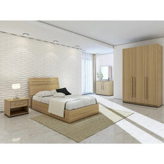 Complete bedroom made of Spanish MDF wood - MAD-015