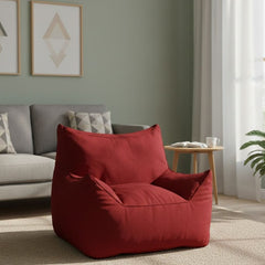 Bean Bag Chair iShare in Red Color Comfortable and Versatile ELH-028