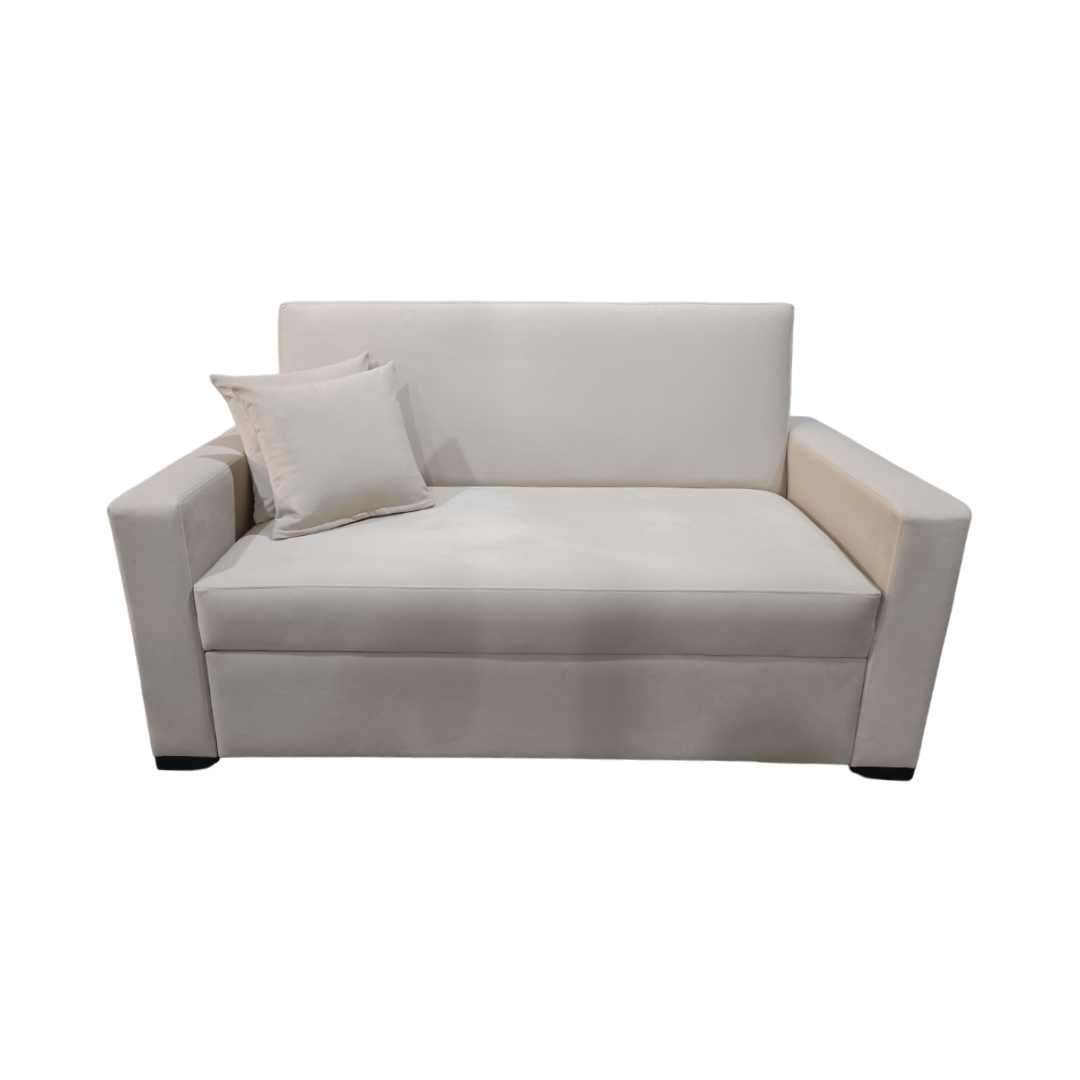 Manx 2-Seater Sofa Bed - Red Beech Wood - HST-073